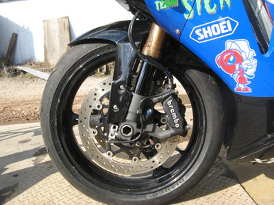 ｒｇ400ガンマ　ＧＳＸ－Ｒ100フロント流用完了